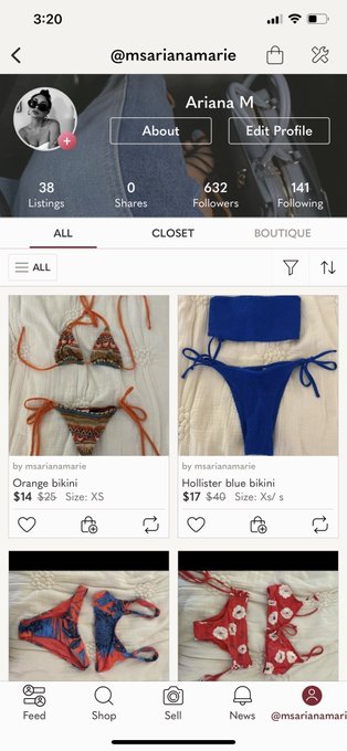 Shop my closet. 
Just added a bunch of bikinis ? https://t.co/v1GBmmnBOp
