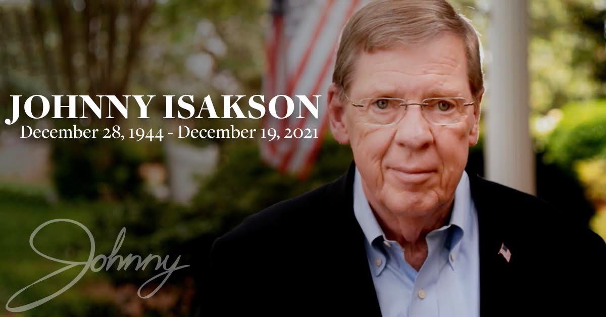 dignitymemorial.com/obituaries/atl…

To celebrate the life and legacy of former U.S. Senator and businessman Johnny Isakson, a memorial service will be held at 2 p.m. on Thursday, January 6, 2022. A live stream of the service will be available on vimeo.com/659734454.