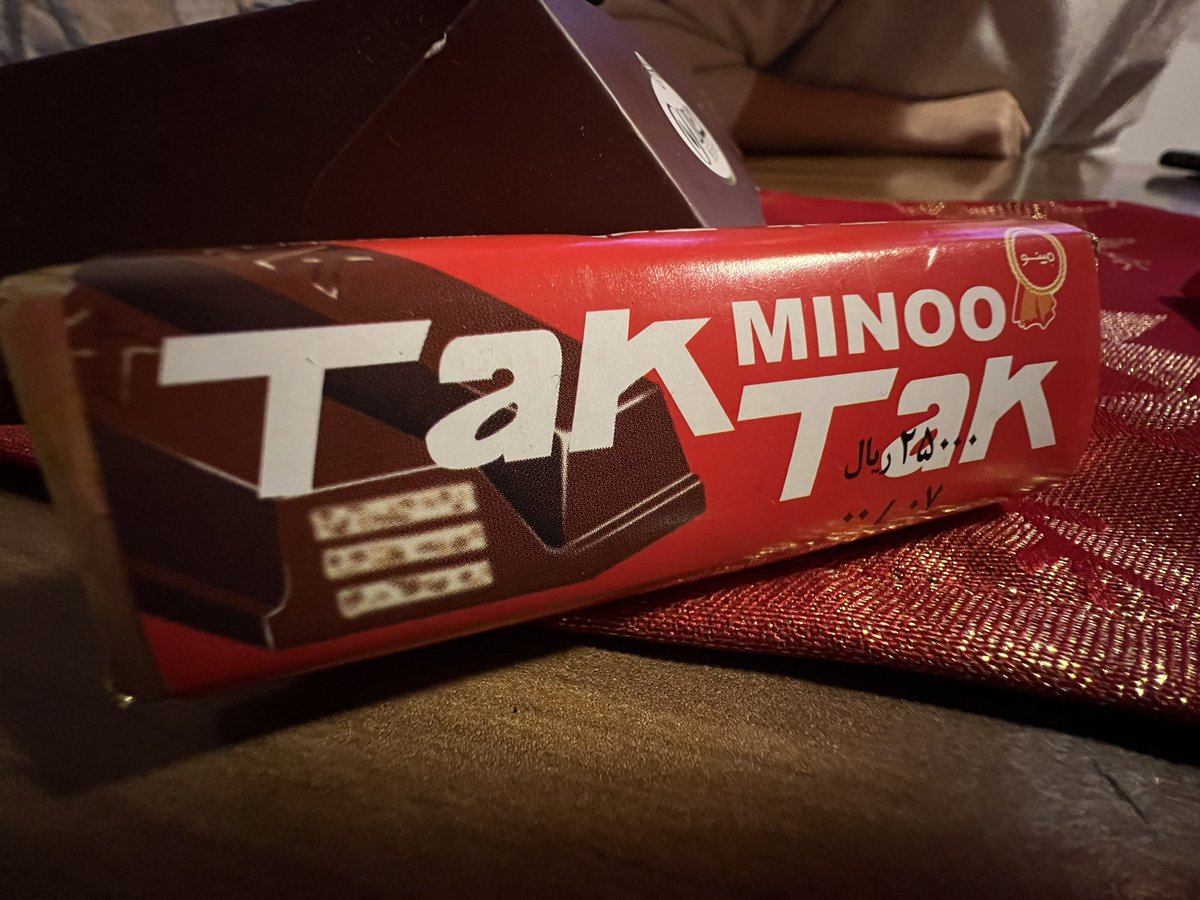 brtgbr's tweet photo. It’s like @KITKAT but it’s TakTak. From Iran. :D https://t.co/H0sH8qWkvv