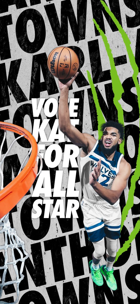 Timberwolves's tweet photo. freshen up that wallpaper 📲

RT to vote @KarlTowns to #NBAAllStar https://t.co/8lRiUy71tK