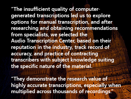 AudioTransCtr's tweet photo. Insightful and accurate transcripts by superior human ingenuity - https://t.co/hXBZ2Q0lD7 #oralhistory #transcription #history #academia #human #humaningenuity #ai #artificialintelligence #history #humans https://t.co/EXLGGZ3Spy
