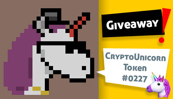 🎁 NEW Giveaway 🎁

Winner will get the CryptoUnicorn Token #0227 !!  🦄
opensea.io/collection/uni…

Do two things:
✅ Like, Retweet and Follow
✅ Post your wallet address within 24 hours in the comments!

🔥🔥🔥🔥🔥🔥🔥🔥🔥
#NFT #NFTartist #NFTGiveaway #NFTCommunity #nftcollector