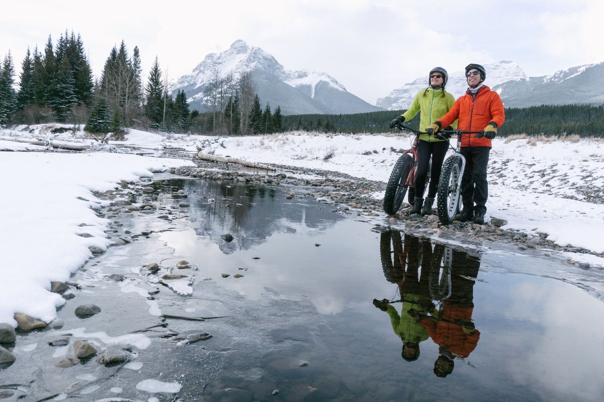What are you doing this weekend? The fatbike trails in Kananaskis are riding super nice right now. Come see us for a rental. We are open from 9-6 through the holidays #yyc #kananaskis