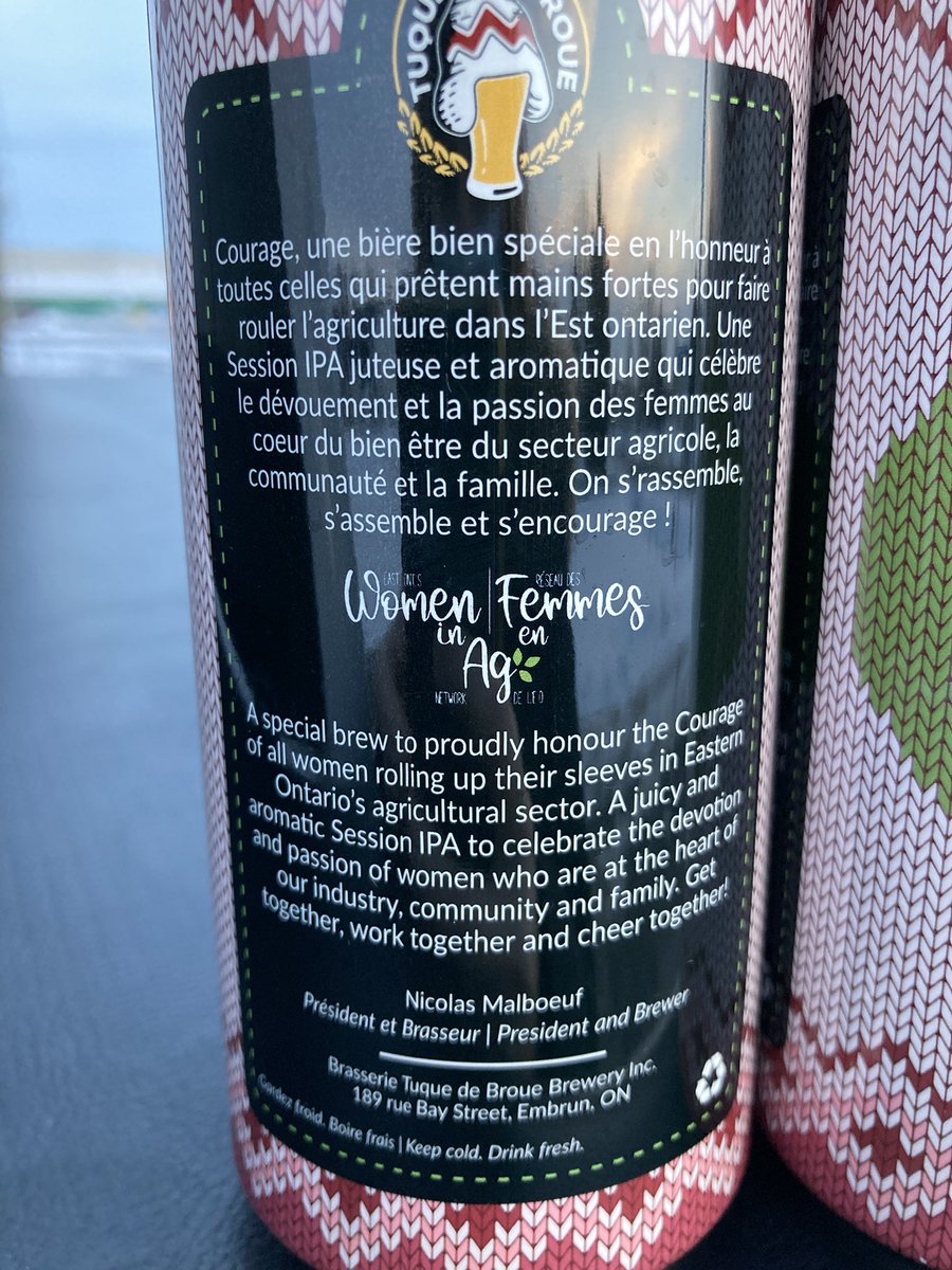 Kelsey Banks (@kelseybanks) on Twitter photo If you need some ‘courage’, head to <a href="/tuquedebroue/">Tuque de Broue</a>! Huge shout out to Eastern Ontario Women in Ag Network’s President <a href="/vicki_brisson/">Vicki Brisson</a> for making this happen! #womeninag If you need some ‘courage’, head to <a href="/tuquedebroue/">Tuque de Broue</a>! Huge shout out to Eastern Ontario Women in Ag Network’s President <a href="/vicki_brisson/">Vicki Brisson</a> for making this happen! #womeninag