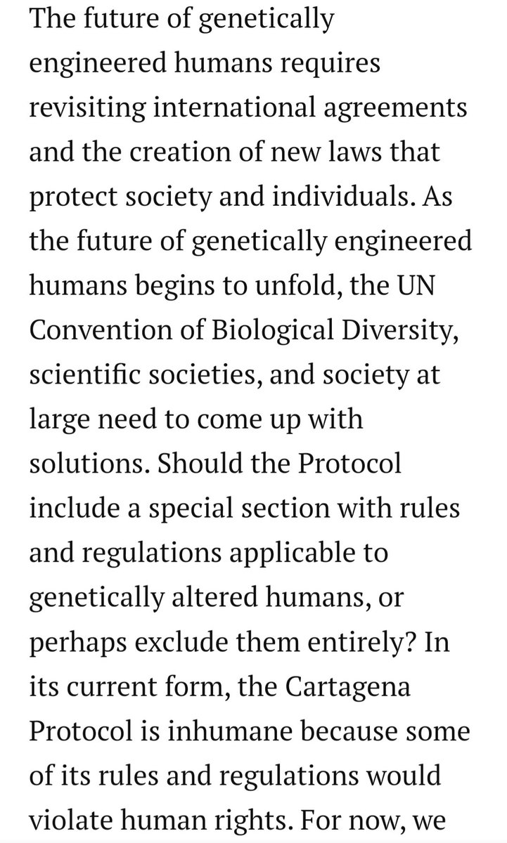 How would international agreements on genetically engineered organisms apply to humans? (December 2018): https://www.brookings.edu/blog/techtank/2018/12/18/how-would-international-agreements-on-genetically-engineered-organisms-apply-to-humans/John Malone, UNESCO, 2030 Agenda for Sustainable Development (January 2018): https://mcb.uconn.edu/2018/01/24/john-malone-has-been-invited-to-the-united-nations-economic-and-social-council-to-participate-in-the-2018-escosoc-forum/#