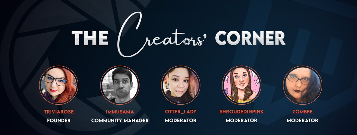 thecreators_ttv's tweet photo. We're super excited to announce our amazing staff! These individuals are incredible and we wouldn't be able to run without them! 

@triviarosettv - founder/creator
Immusama - community manager
@OtterLady_ttv - moderator
@ShroudedInPink - moderator
@Im_a_Zombee - moderator

🧡💙 https://t.co/x1FKFr2iPp