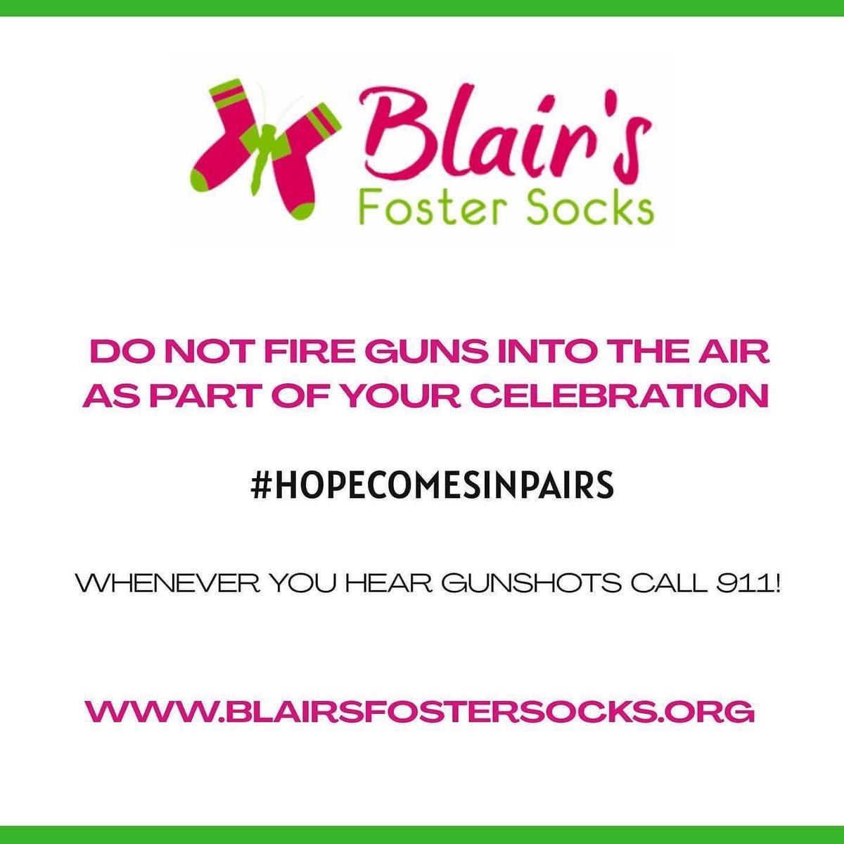 Blair's Foster Socks tweet media