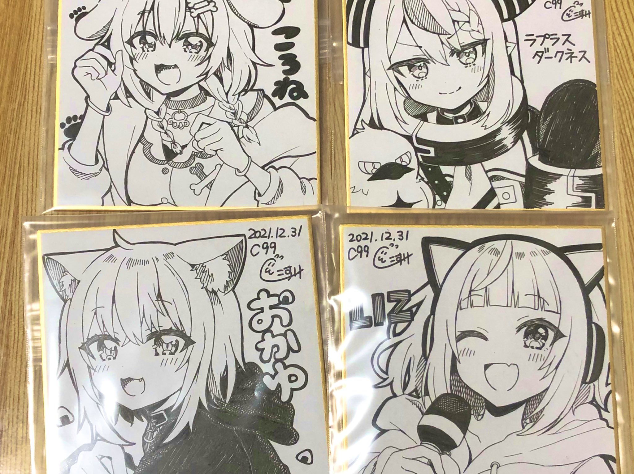 きのこのみ　直筆イラストミニ色紙　例大祭　コミケ きのこのみ 直筆イラストミニ色紙 例大祭 コミケ - メルカリ