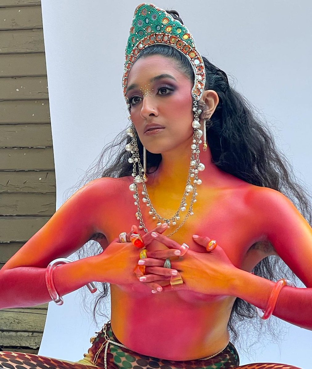 cglittter's tweet photo. backstage of raveena for king kong magazine — makeup by zaheer sukhnandan, styling by reva bhatt + sarikka &amp; hair by malcolm marquez https://t.co/VMnfozZOJf