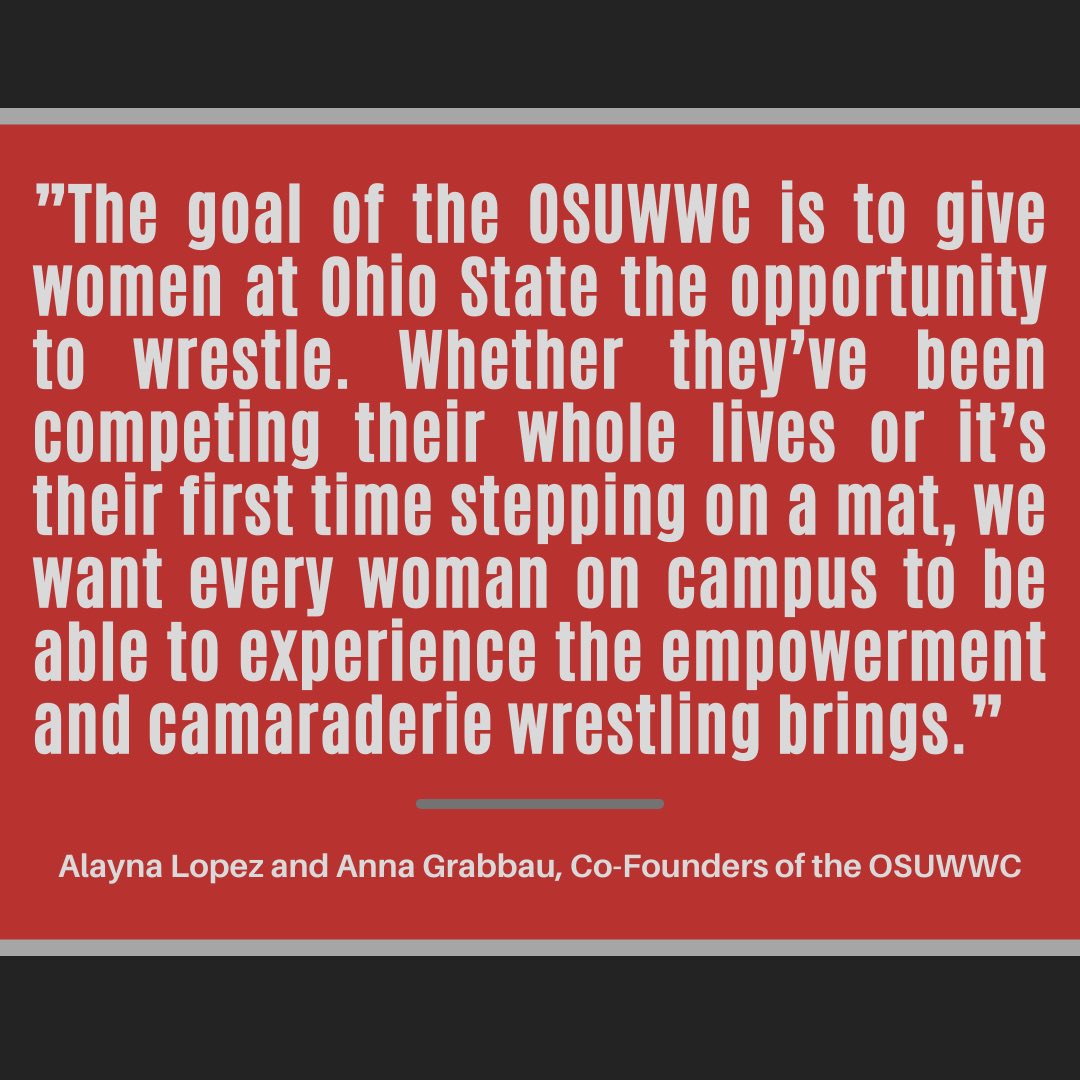 Women's Wrestling Club at Ohio State tweet media