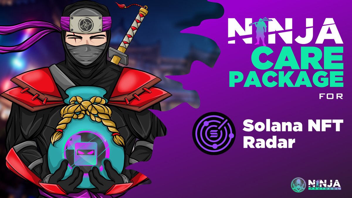 solnftradar's tweet photo. The @NinjaProtocol team has given me 10 $PIXEL tokens to give away!

You can mint one of their NFTs for free with 1 $PIXEL token here: https://t.co/30smiTwOq6

To enter:
🪙 Follow @NinjaProtocol 
🪙 RT + reply below with your SOL address! https://t.co/7TgxTsCQWS