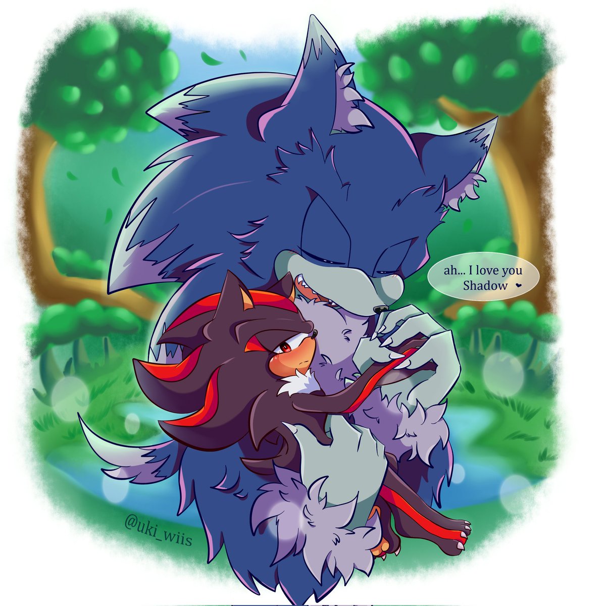 werehog would be someone very affectionate towards Shadow ♡ #SonicTheHedgeh...