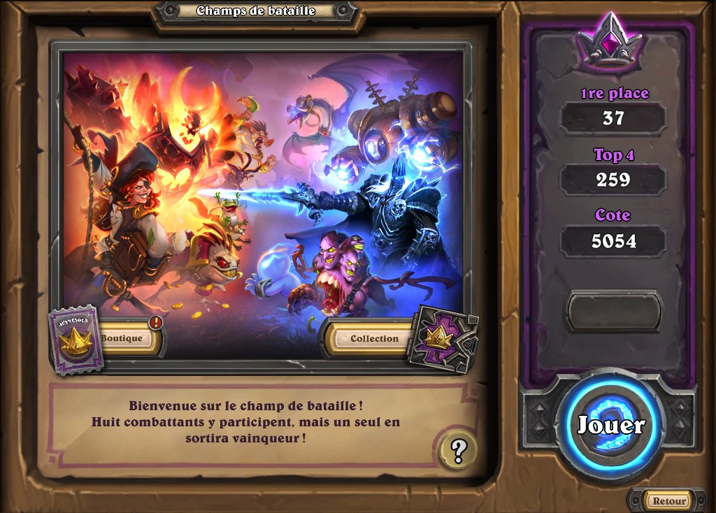Enfin ! La cote à 5000 ! 259 Top4 pour y arriver, oui, je suis (très) mauvais. En tout cas, moi et mes centaines d'heures perdues sur #Hearthstone, on ne remercie pas <a href="/mistermv/">mistermv</a> et <a href="/Mynthos/">Mynthos</a> de m'avoir fait découvrir ce jeu. Et toi <a href="/dazjdm/">Daz.</a> t'en es où ?