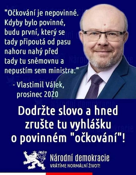 HejhalStanislav's tweet photo. @vlvalek SPLŇTE CO JSTE SLÍBIL !!!! https://t.co/DkAzpSHICL