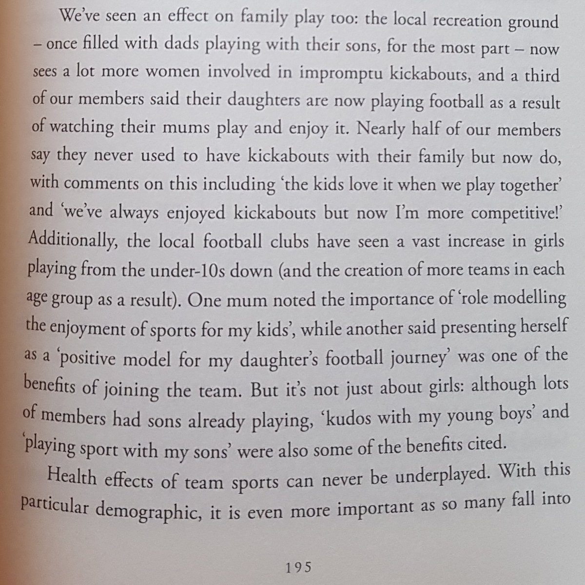 MichelleCDorgan's tweet photo. 4/Many #FootballSheWrote
Today's chapter is by the talented number crunching @C_Philippou - but not a single mention of football finance. It's all about getting women playing which I love. Hats off Christina great to see what you've achieved 🙌 
#WomeninFootball
#WomensFootball https://t.co/zDt9ZPHuXg