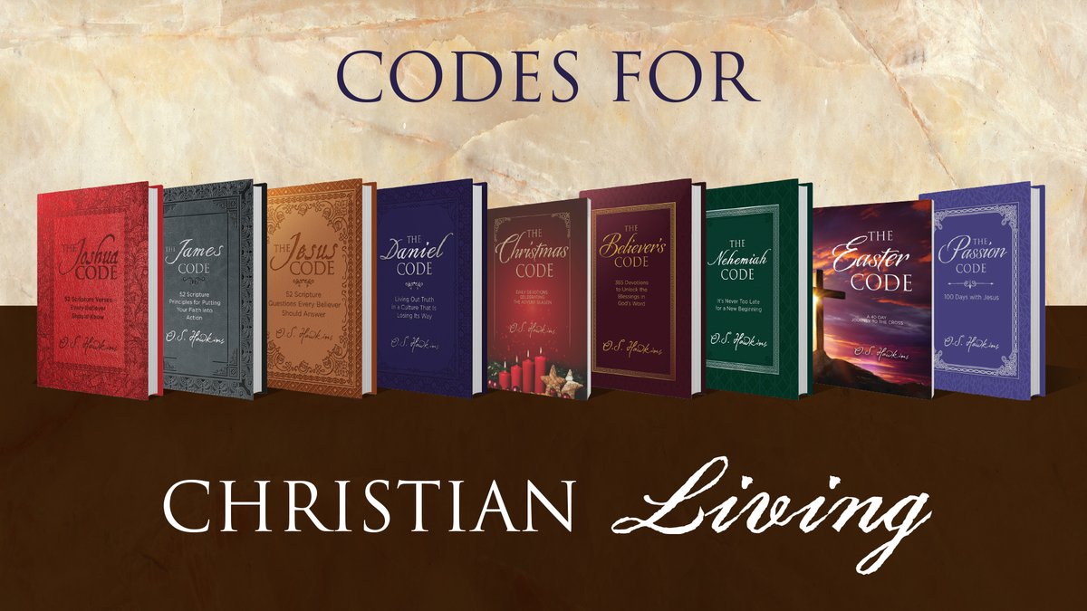 OSHawkins's tweet photo. 2022 is just around the corner. If your New Year's goals include growing in your walk with the Lord, the #Code series can help. From the original (and best-selling) #JoshuaCode to our new #PrayerCode, start '22 off right, growing closer to the Lord. https://t.co/TCHMb0CmPJ https://t.co/rsTu6bWDHL
