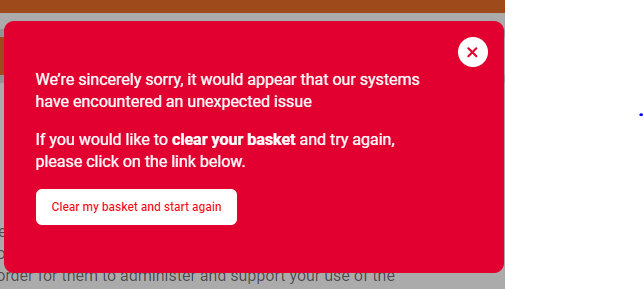 Liberty_Wallis's tweet photo. @_Railcards I've tried to purchase a 16-25 3 times today and get this error message before I check out. I've also DM'd please can you look into this for me? https://t.co/K86VRCtFxZ