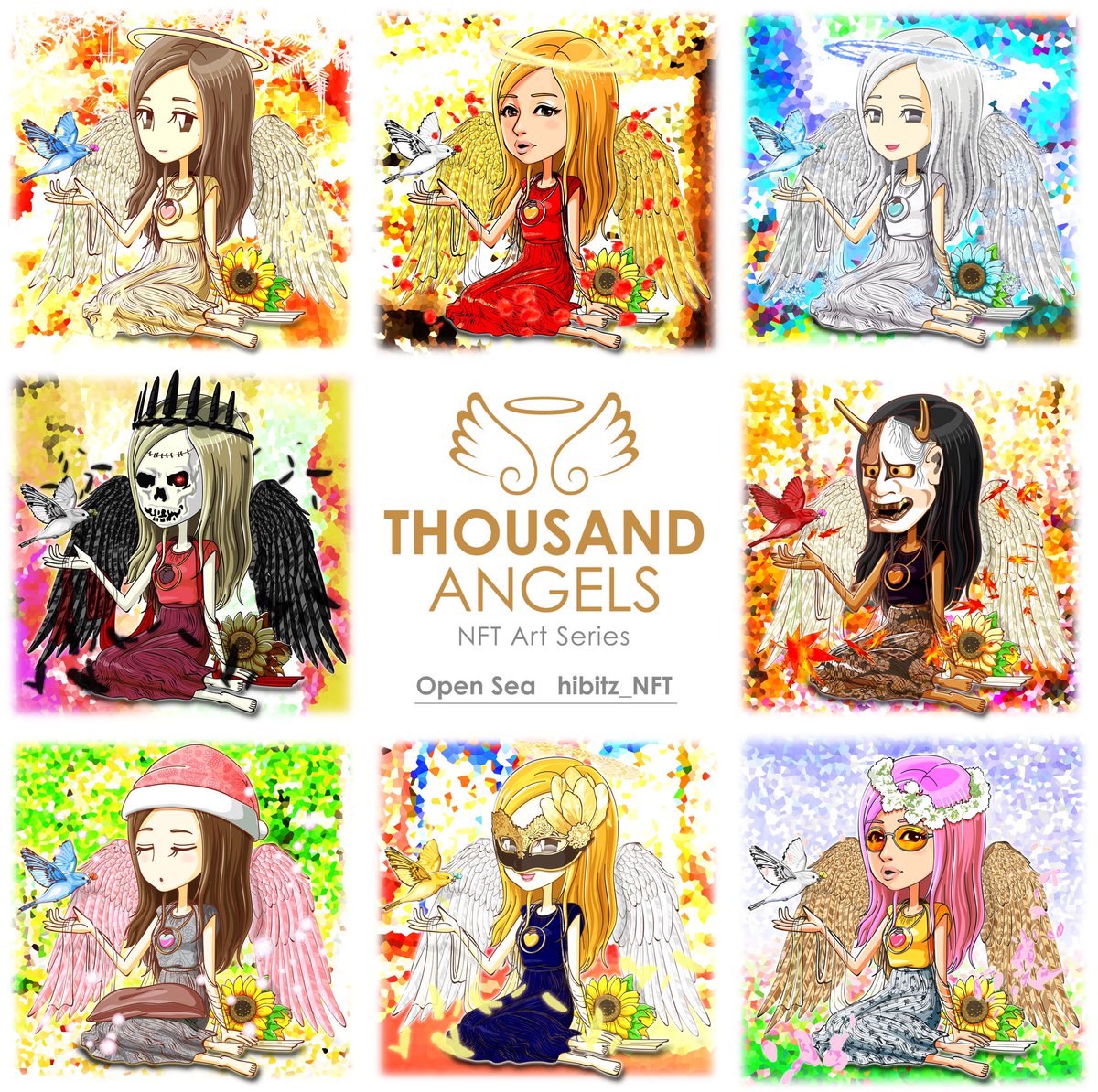 hibidesign_show's tweet photo. Please come and see the Thousand Angels series and many other drawings🤣🤣❤ #NFT  #NFTs  #nftart  #nftcollector  #NFTcommunitiy  #NFTCommunity  #NFTJPN  #NFTJapan 

https://t.co/qreFBWY99y https://t.co/B48pamRE3T
