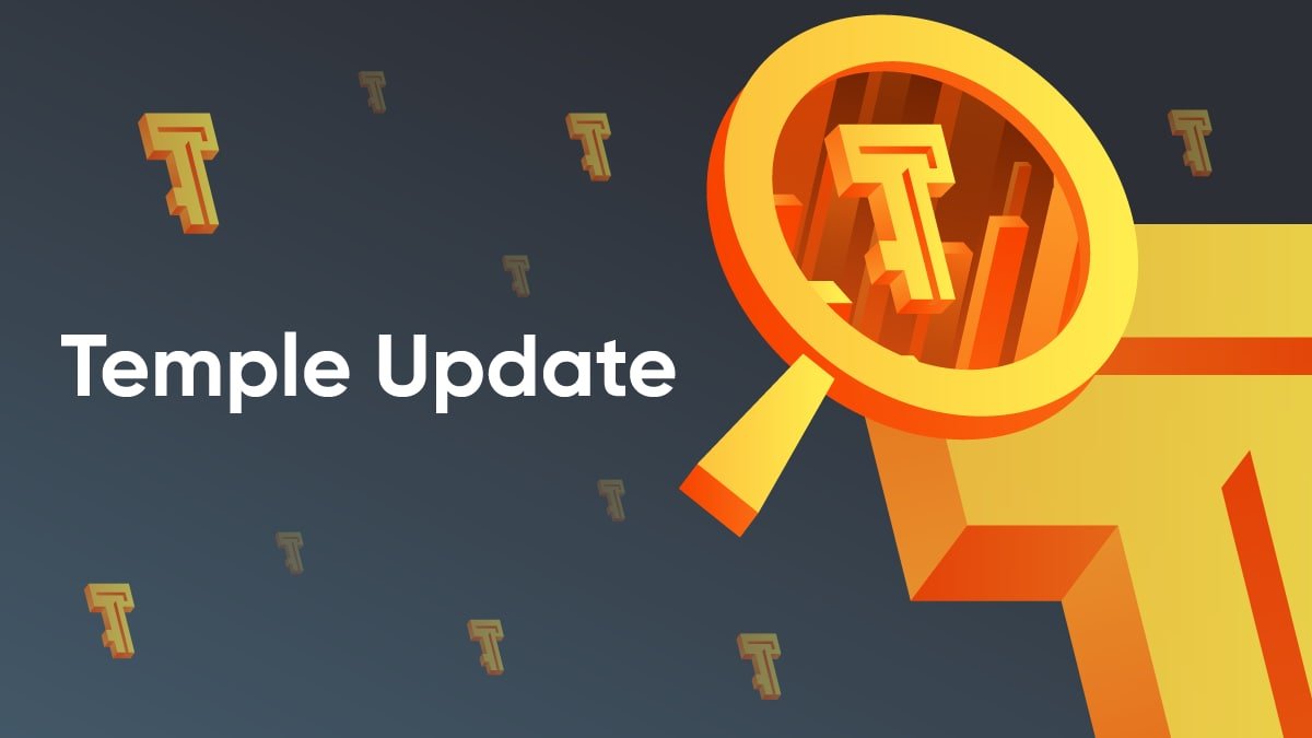 TempleWallet's tweet photo. Temple just got updated!

It’s a maintenance update with a number of under-the-hood security fixes. 
We recommend keeping your Temple up to date.
#tezos #xtz #temple https://t.co/qWxG9XRC0D