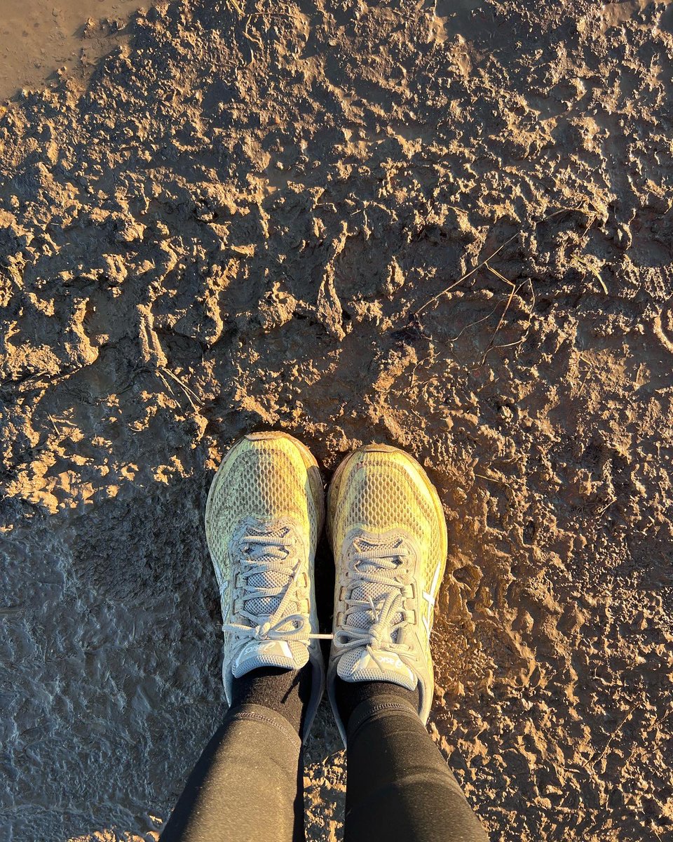 #run1000 done for the day! Freezing, icy, sunny &amp; muddy … but another 2.2 miles for my tally!