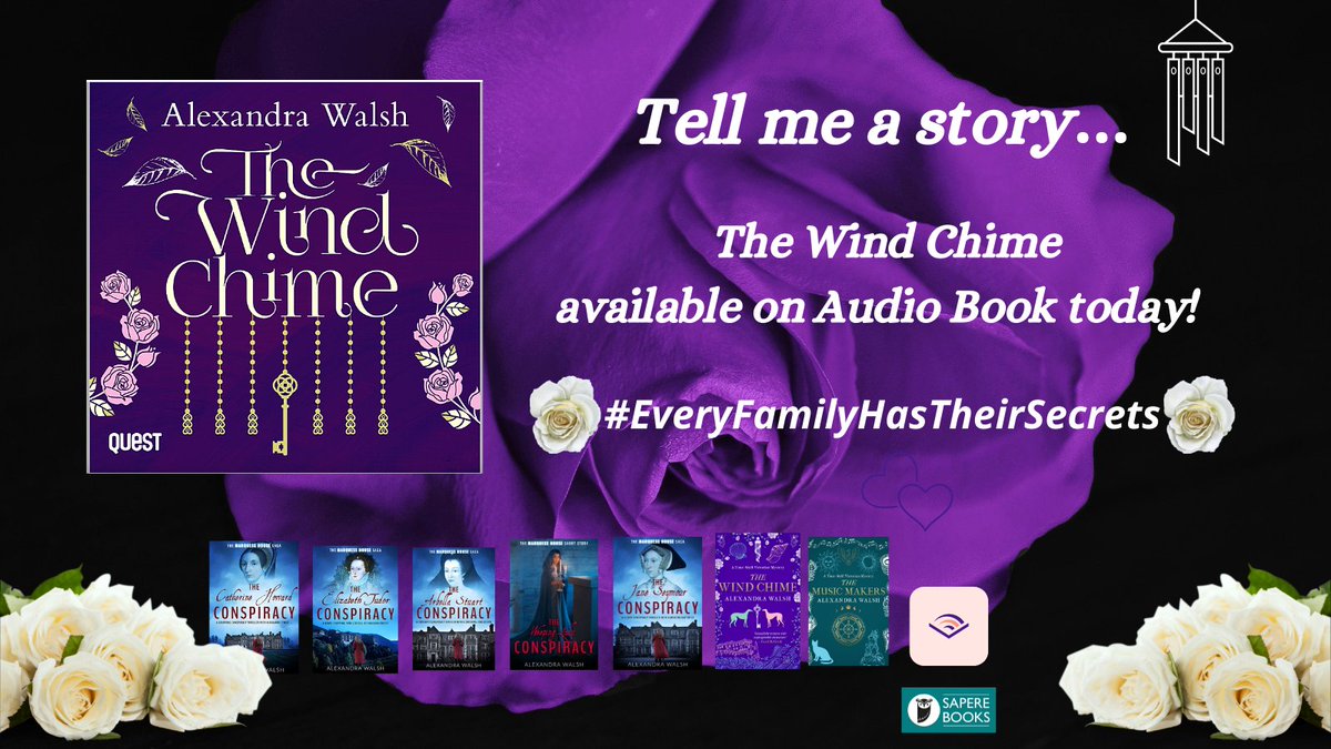 purplemermaid25's tweet image. The AUDIO BOOK of #TheWindChime is on sale TODAY!

Thank you to @WFHowes and to the wonderful Emma Gregory @emma_chorussea for her incredible narration. 

getbook.at/TheWindChime

@SapereBooks

#histfic  #Victorian #secrets #family #love #books #TheWindChime #Mystery #history