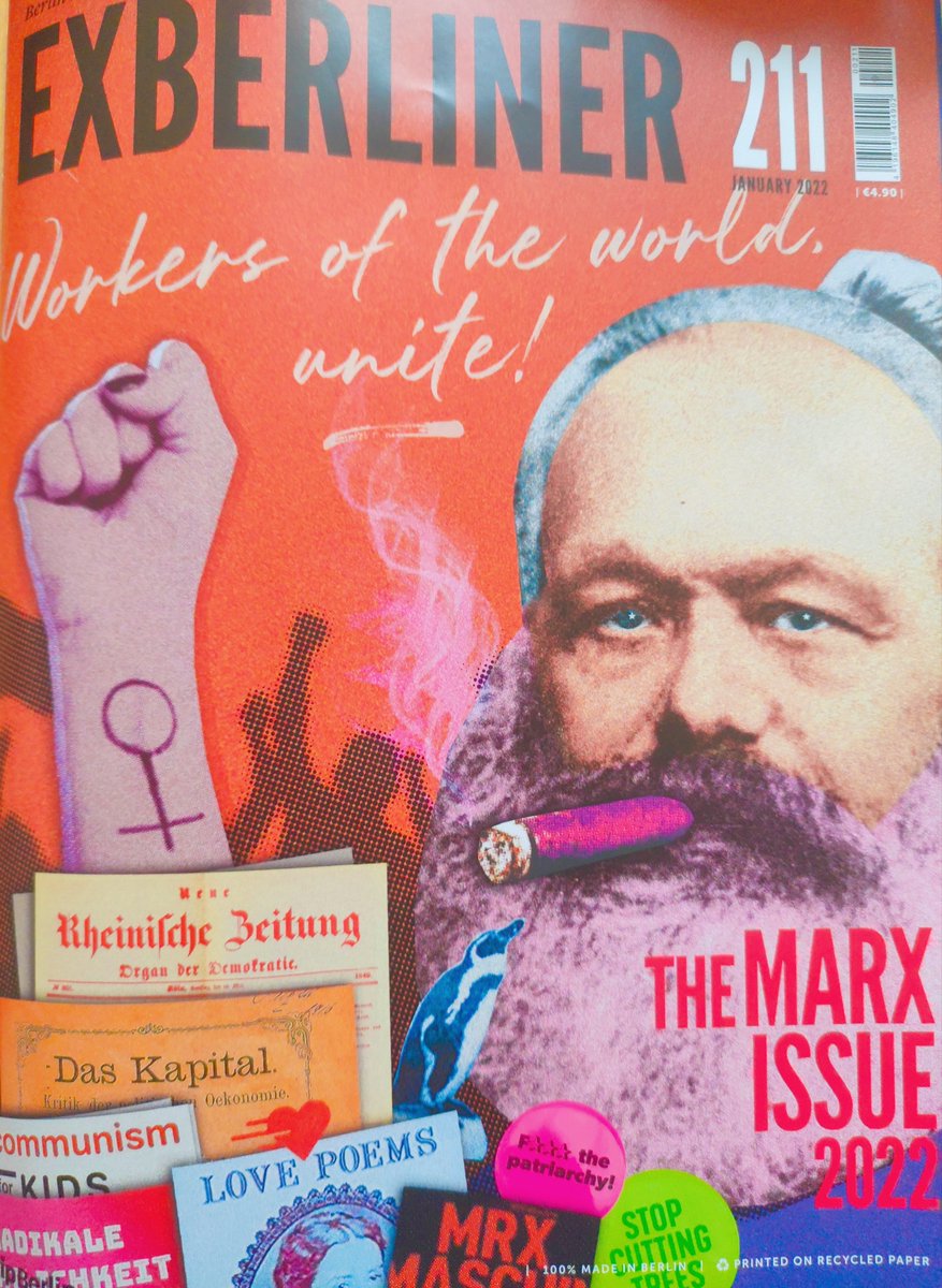 The new edition of @exberlinermag: The Marx issue.
With @MaschineMrx, @MuellerTadzio, @kurtsarbeit, @DenizUtlu, me and many more.