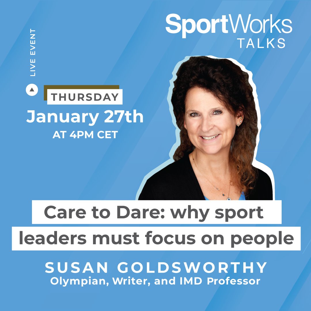 SportWorksSport's tweet photo. 𝐇𝐨𝐰 𝐜𝐚𝐧 𝐬𝐩𝐨𝐫𝐭𝐬 𝐥𝐞𝐚𝐝𝐞𝐫𝐬 𝐚𝐧𝐝 𝐨𝐫𝐠𝐚𝐧𝐢𝐳𝐚𝐭𝐢𝐨𝐧𝐬 𝐩𝐥𝐚𝐲 𝐭𝐨 𝐭𝐡𝐫𝐢𝐯𝐞?
Tune into our next with Susan Goldsworthy, an expert in leadership. 

𝐑𝐞𝐠𝐢𝐬𝐭𝐞𝐫 𝐧𝐨𝐰: https://t.co/GcPg1Vktl4

#talksport #sport #Career #leadership #Leaders https://t.co/ujP3u2Yu00