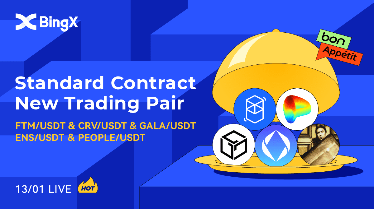 We've launched Standard Contract Trading Pairs - $FTM/USDT, $CRV/USDT, $GALA/USDT, $ENS/USDT &amp; $PEOPLE/USDT!

See more👉support.bingx.com/hc/en-001/arti…