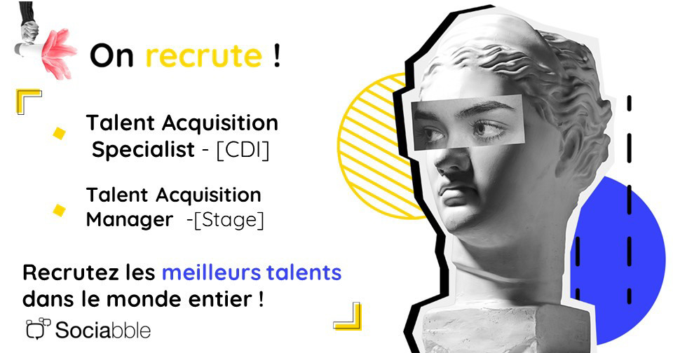 FidySociabble's tweet image. 📢 Sociabble recrute dans l’équipe RH !

Rejoignez-nous en tant que Talent Acquisition en stage ou CDI dans nos locaux parisiens ! 🤝