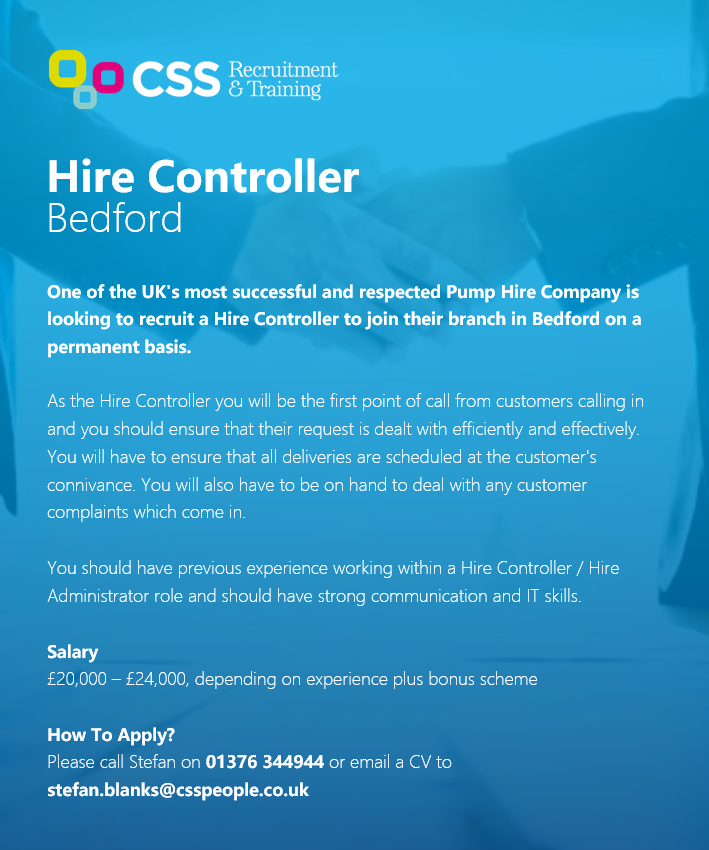 CssRecruitment1's tweet image. Seeking your next role 🤷‍♂️

🤝 Hire Controller
💷 £20,000 - £24,000 per annum
📍 Based in Bedford

☎️ Call us today on 01376 344944
📧 Or email stefan.blanks@csspeople.co.uk

#Jobs #JobSearch #HireController #BedfordJobs #PermanentJobs #JobHunt #JobOpportunity