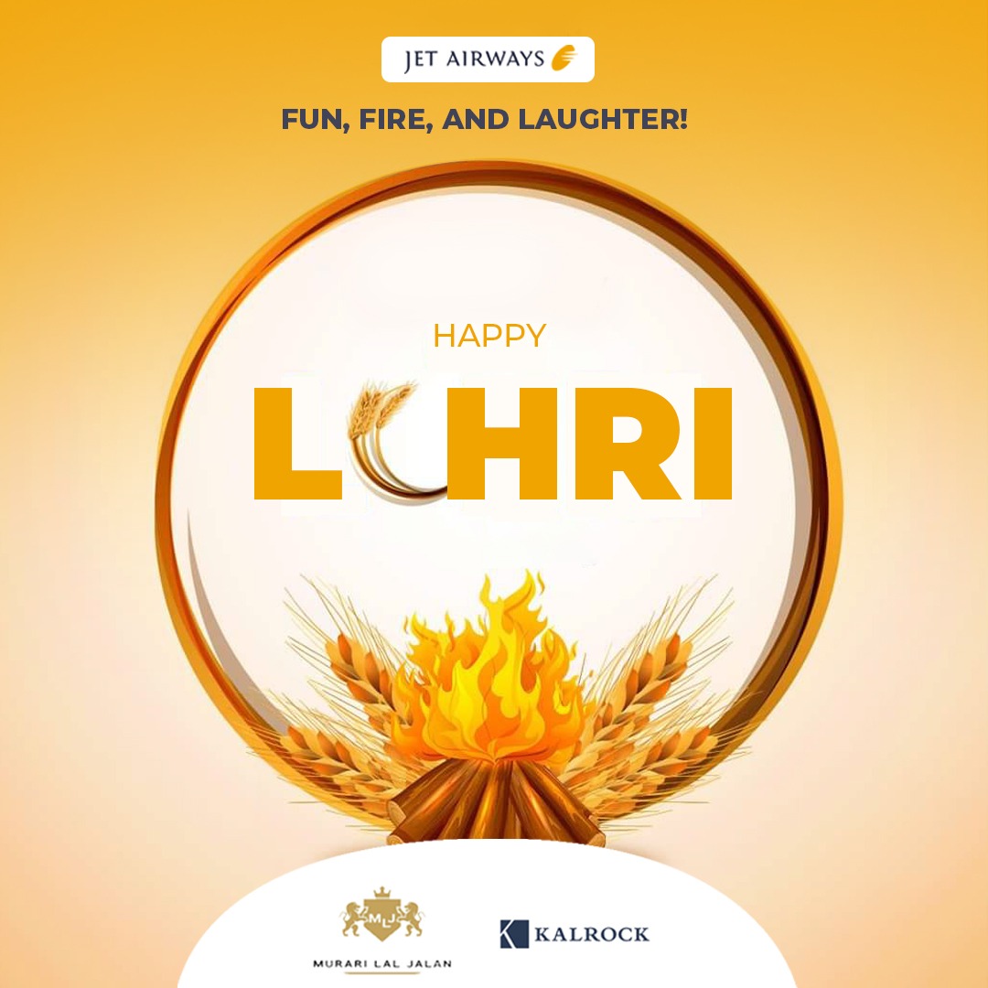 May the celebrations and bonfires load our lives with much-needed positivity and good luck.
#JetAirways wishes everyone a very happy Lohri!