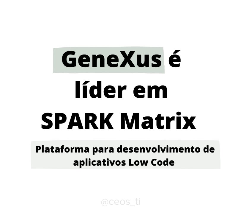 Estamos no Quadrant Knowledge Solutions!

Fomos nomeados líder em SPARK Matrix: Plataforma para Desenvolvimento de aplicativos de baixo código 2021! 

Confira mais sobre: bit.ly/3Ih1EaQ

#genexus #sparkmatrix #lowcode #baixocodigo #software