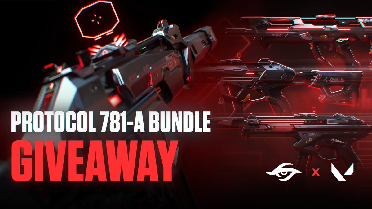 Team Secret (@teamsecret) on Twitter photo New VALORANT patch means giveaway time! Today we're giving away 1x Protocol 781-A Bundle 🎉
To enter:
✅ Follow <a href="/teamsecret/">Team Secret</a>
🔁 Hit the retweet button
Winner will be selected in 4 days, good luck! 🖤
#SecretValo #ItLiesWithin New VALORANT patch means giveaway time! Today we're giving away 1x Protocol 781-A Bundle 🎉
To enter:
✅ Follow <a href="/teamsecret/">Team Secret</a>
🔁 Hit the retweet button
Winner will be selected in 4 days, good luck! 🖤
#SecretValo #ItLiesWithin