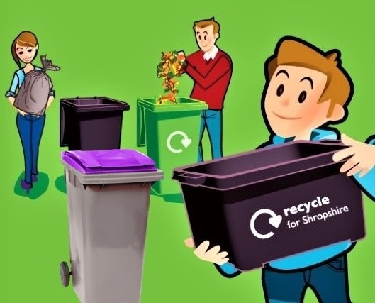 ShropCouncil's tweet photo. ⚠️ Exciting recycling bin news ⚠️
🖱️ Householders in the Shropshire Council area can now order a new - free - wheelie bin for recycling cans, glass and plastic, at https://t.co/bXxpqyLLyD
🗓️ Bins will be delivered from this spring.
ℹ️ For more see https://t.co/kGTlqFx4md https://t.co/zyWZ15opU1