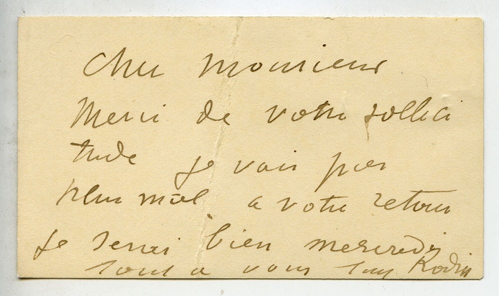 A diary entry for Rodin and a short letter of thanks from the archive:

15 March 1921

His finest bust is that of Mrs J W Simpson.  I visit her today.  She tells me she had sixty sittings, of which thirty were for the maquette...

Read more...
facebook.com/GimpelFilsLTD