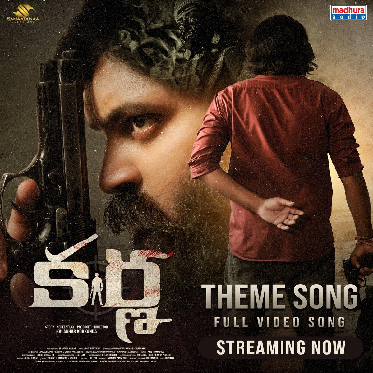 MadhuraAudio's tweet photo. Here's Presenting the most anticipated theme song of #Karna now streaming on @MadhuraAudio
https://t.co/qidwPLvysV
#ajas_jaan @ajay_sannapu #anil #aasmali #prashanth_bj #kaladhar #karnamovie https://t.co/m7Oi35eaxr