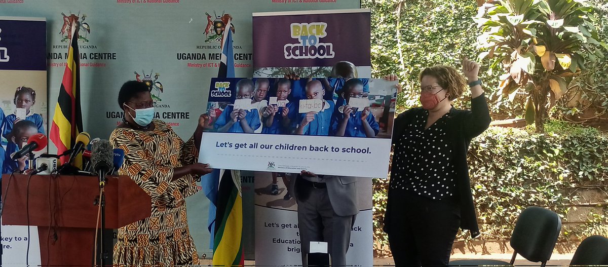 Government together with the development partners has launched the nationwide Go Back to School Campaign aimed at ensuring that all children return to learning safely.@GalaxyFMUg .#GalaxyFmNews .@Educ_SportsUg