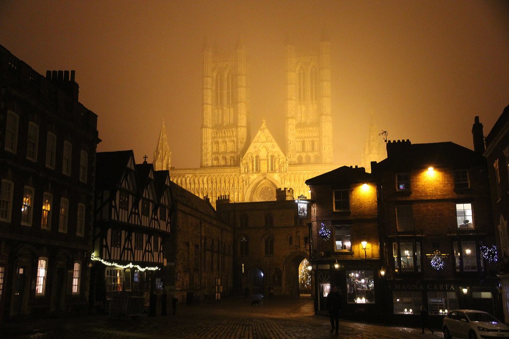 It is there. Honest. 
@LincsCathedral #LincolnCathedral 

#DiscoverCathedrals #MistyMorning #Fog