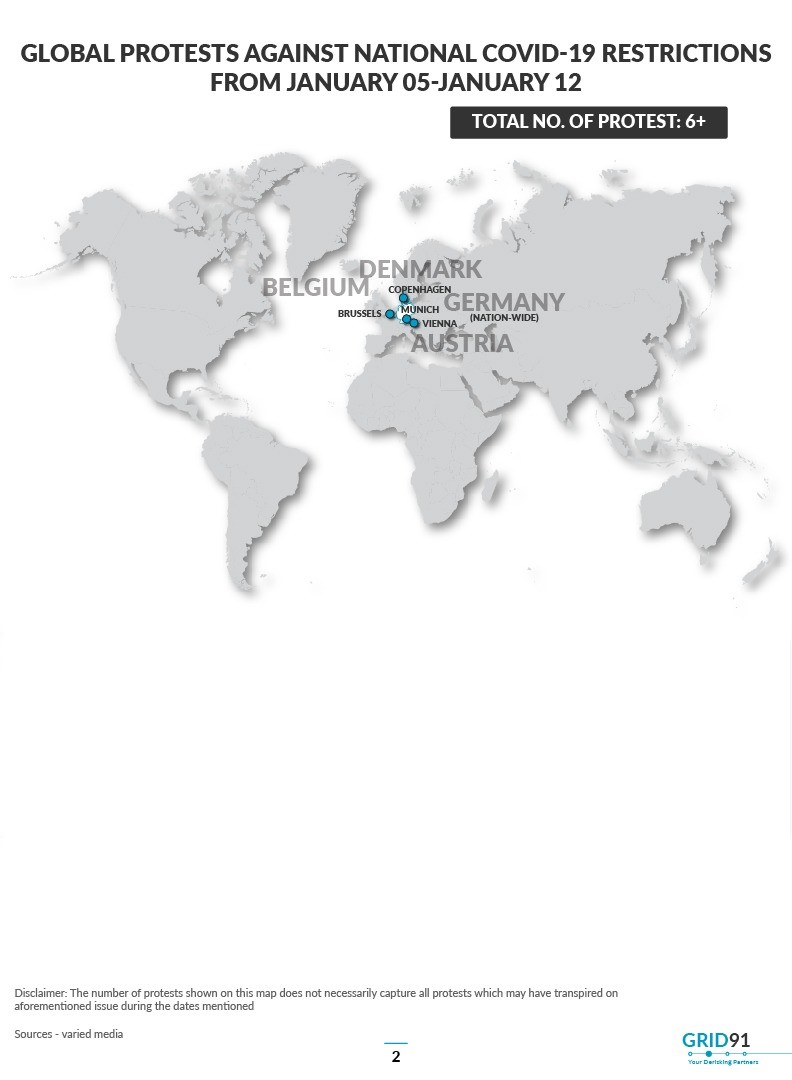 More than 12 protests related to COVID19 restrictions and vaccination policies were carried out globally between January 5 and January 12.

Get the full report here- - > cutt.ly/yIaaAI2

#protest #globalprotesttracker #protesttracker #security #businesscontinuity #covid19