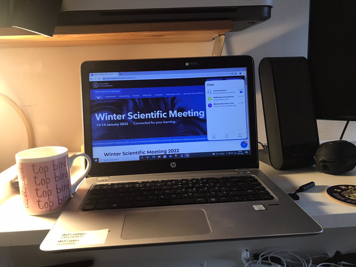 AddingtonSteph's tweet photo. #WSM2022 Let’s do this! 

Enjoy your @Assoc_Anaes conference. 

Enjoy two days of #SofaCPD. 

Hope you have a hot beverage of choice to hand ☕️ 

#MedEd #anaesthesia https://t.co/FOnYNZQZNl