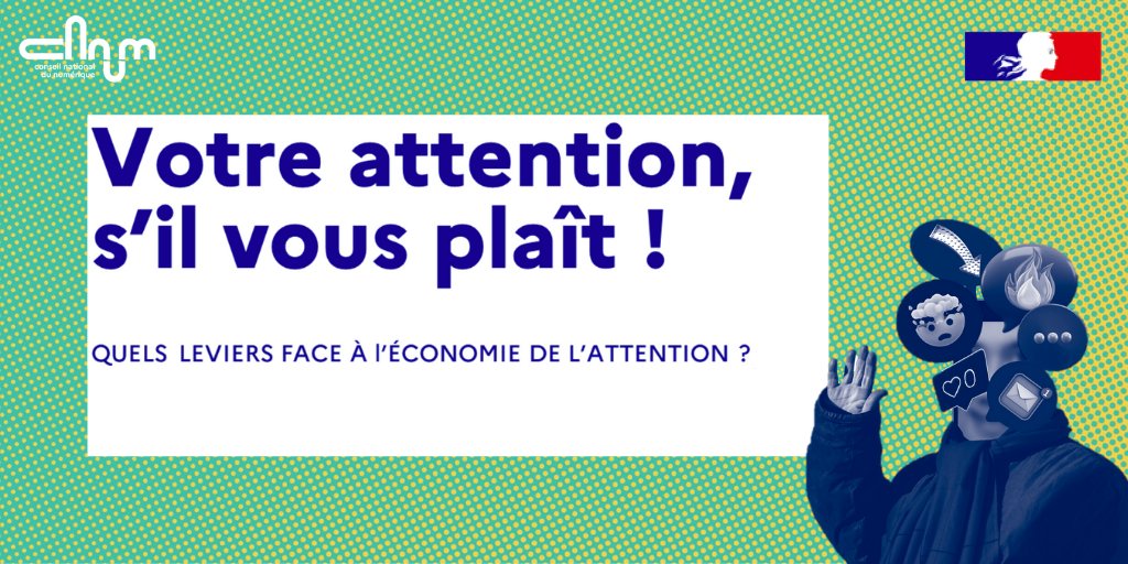 #LesTravauxDuCNNum 🔍 | Le @CNNum dévoile ce matin son nouveau rapport sur l'#économie de l'attention, co-piloté par les enseignantes-chercheuses en management de l'#innovation et en philosophie <a href="/OlgaKoksh/">Olga Kokshagina</a> et Anne Alombert 📄

Pour télécharger le rapport 👉cnnumerique.fr/nos-travaux/vo…
