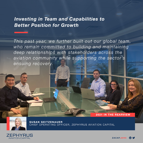 In 2021, <a href="/ZACapAero/">Zephyrus Aviation Capital</a> continued to invest in the platform, adding seven professionals to the team and bolstering in-house technical and lease management capabilities.
#aircraftleasing #aviation #milestones #growthstrategy #pandemicrecovery