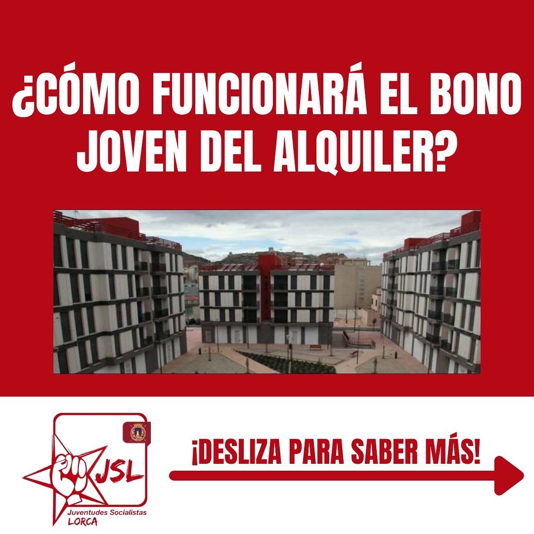 JSLorca's tweet image. ¿Sabes ya cómo funcionará el Bono Joven del alquiler?🏢
Aquí te dejamos estas diapositivas para que conozcas mejor los requisitos que harán falta para solicitarlo. Si tienes alguna duda, ¡No dudes en preguntarnos!
#JuventudesSocialistasdeLorca ✊🌹