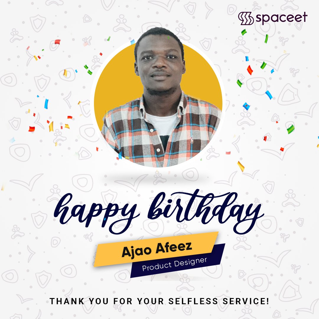ownmyshii's tweet photo. The entire family of #SpaceetAfrica take this time to specially celebrate one of our own, our product designer💫 @Righteous_man13 A HAPPY BIRTHDAY!
Cheers to seeing more of your valuable performance and contribution!
We love you! 🥰💖
#birthday #spaceet https://t.co/rauSLKAnym