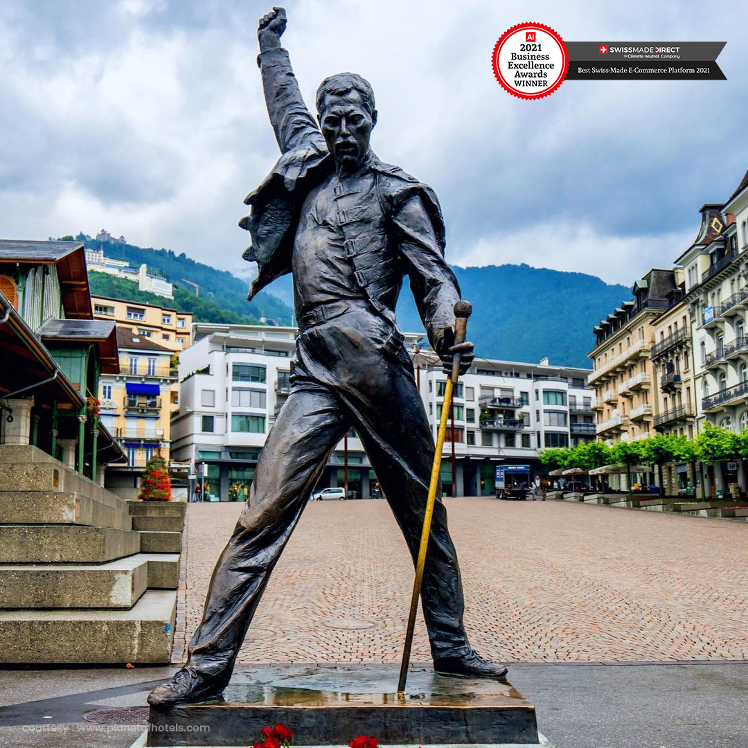 SwissMadeDirect's tweet photo. "In 1978, the singer recorded the album ""Jazz"" with Queen at the Montreux Jazz Festival. To commemorate his time in Montreux , a Bronze #statue of Freddie Mercury was built facing the lake.
Visit Our Website: https://t.co/wEq4EFTQX8β
β #switzerland #swissmade #swissmadedirect https://t.co/9ivaKt8vuc