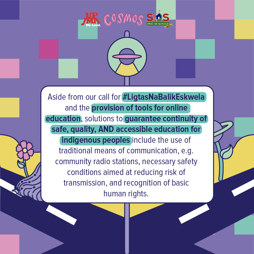 In the Philippines, barriers to education include a significant digital divide exacerbated by the shift to remote learning and pre-existing threats to human rights. We believe addressing this, alongside calling for #LigtasNaBalikEskwela, is crucial for #MapagpalayangEdukasyon.