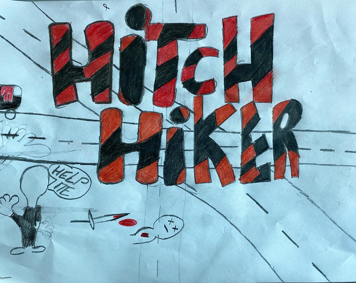 StratfordSch's tweet photo. #HackneyLiteracy 📖✨
Ms Khaliq’s #Year7 literacy class have been looking at a new extract called ‘The Hitchhiker’. Students were asked to create a book cover in order to show their understanding of what they have been reading in a more creative way.
@hackneysuccess https://t.co/EfrmoXAC8H