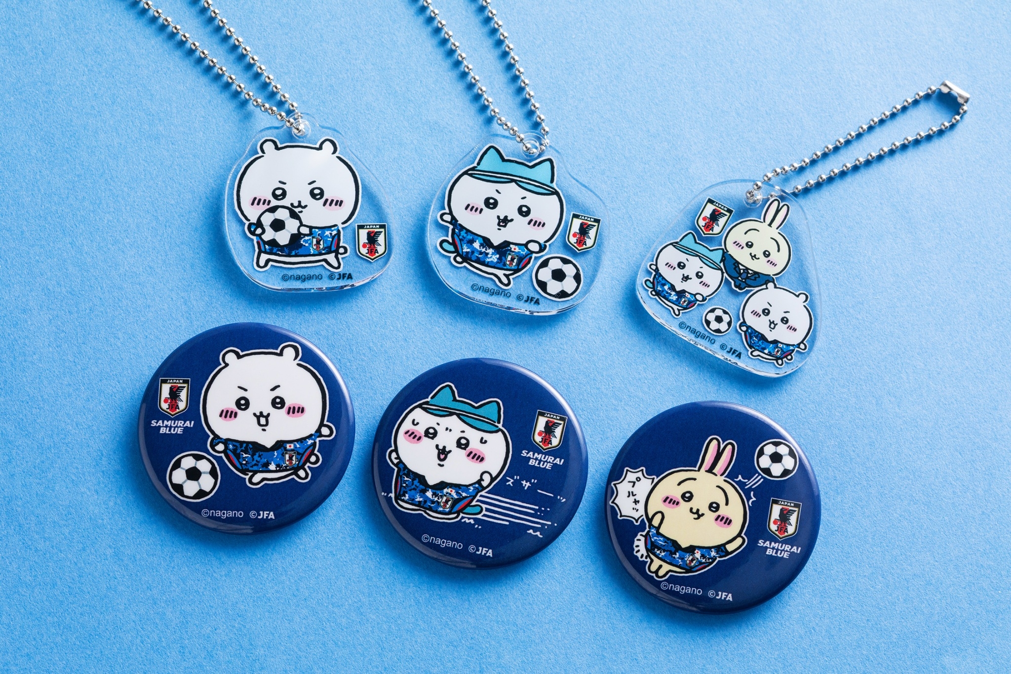 ちいかわ アクリルキーホルダー サッカー日本代表 コンプリートセット