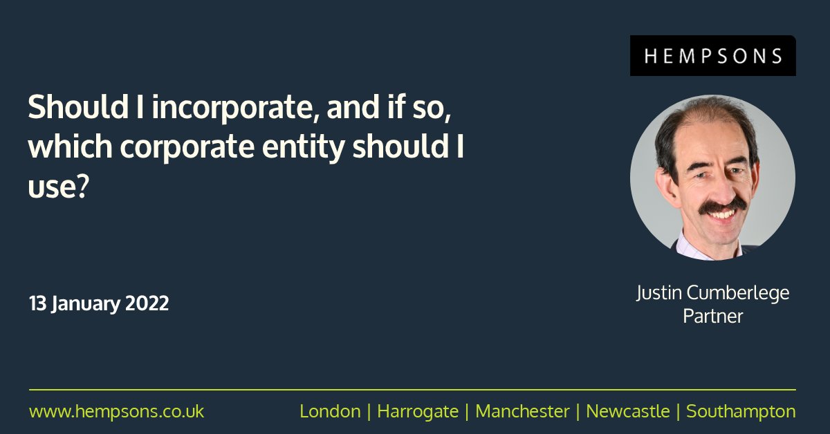 hempsonsgp's tweet photo. “Should I incorporate, and if so, which corporate entity should I use?” Read Justin Cumberlege’s latest article first published in #IndependentPractitionerToday in their January issue. Read it in full here: https://t.co/ssmmZOdAib https://t.co/nGBpM1afiu