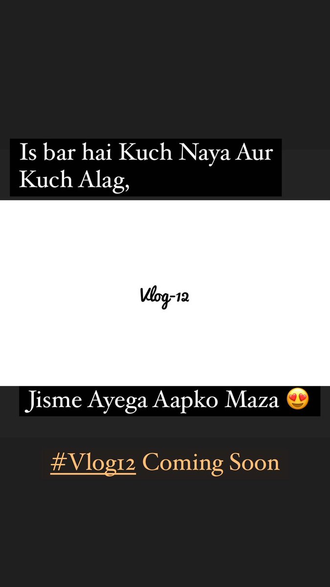 Anshuman1104's tweet photo. #VLOG12 Aa Raha hai 😬👉 #StayTuned https://t.co/H1NNFgIAZZ